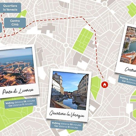 Free Parking Appartamento 5 Stelle Elegante Con Suite Livorno Eksteriør bilde