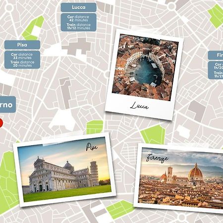 Free Parking Appartamento 5 Stelle Elegante Con Suite Livorno Eksteriør bilde